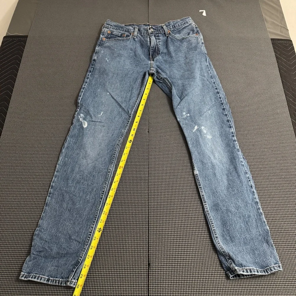 Levis 502 Jeans Mens 30x32 Blue Denim Taper Fit Straight Western Cowboy Rodeo